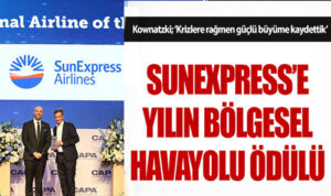SunExpress’e “Yılın Bölgesel Hava Yolu” ödülü